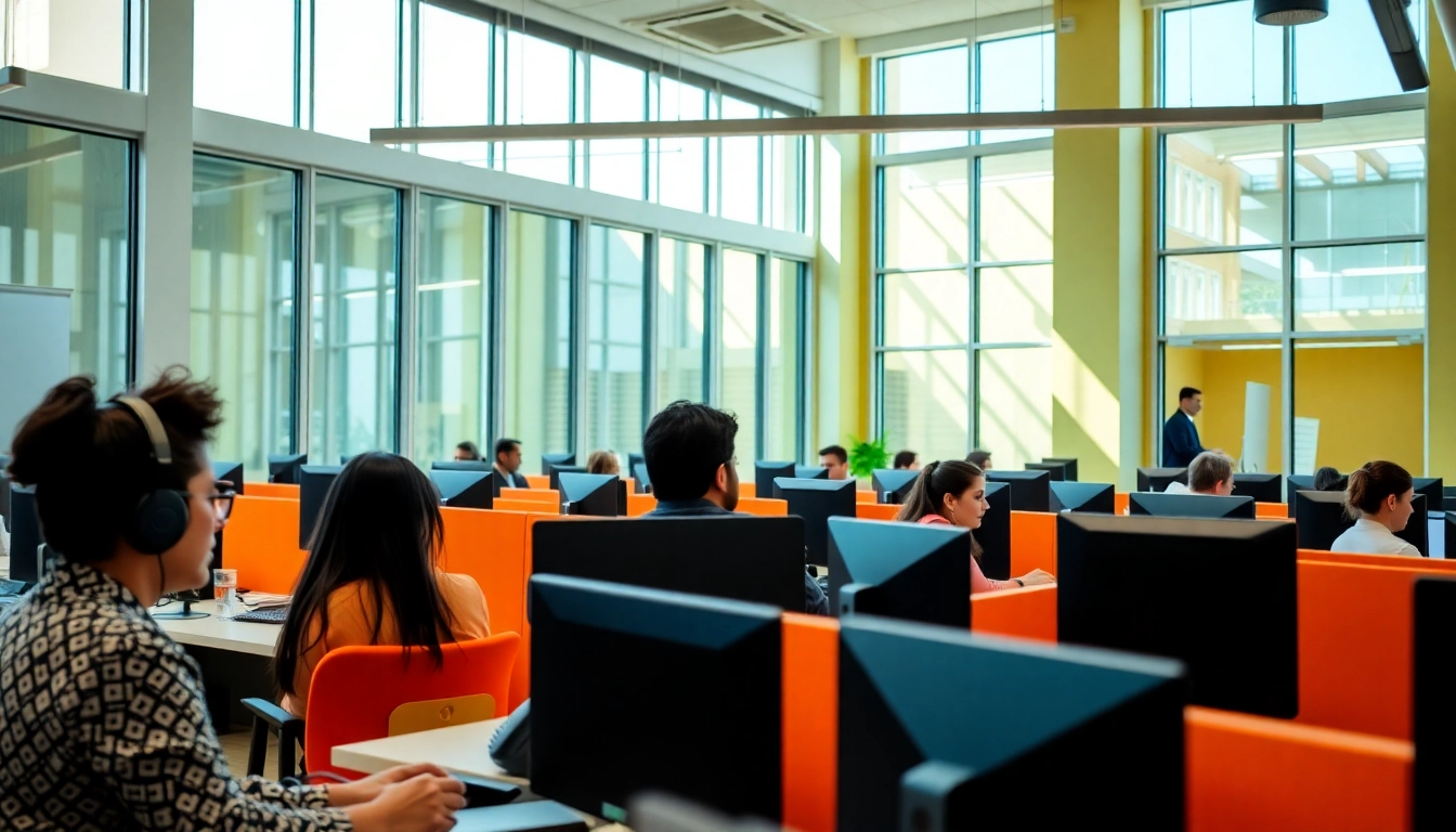 Agents collaborating in Tijuana call centers, showcasing professionalism and diversity.