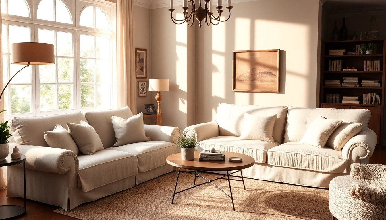 Dress your sofa with La Maison des housses for an elegant transformation in your living room.