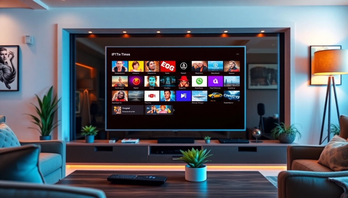 Stream engaging IPTV Suisse content in a cozy living room with vibrant TV display and warm ambiance.