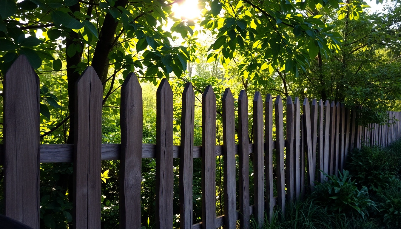 Enhance your space with quality fencing Manchester featuring a beautiful wooden design in a vibrant garden.