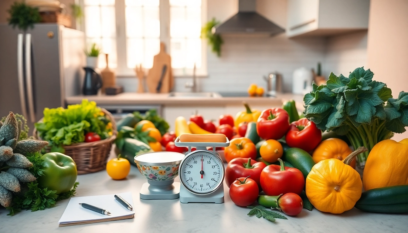 Promote Weight Loss with fresh ingredients and healthy cooking tools in a welcoming kitchen